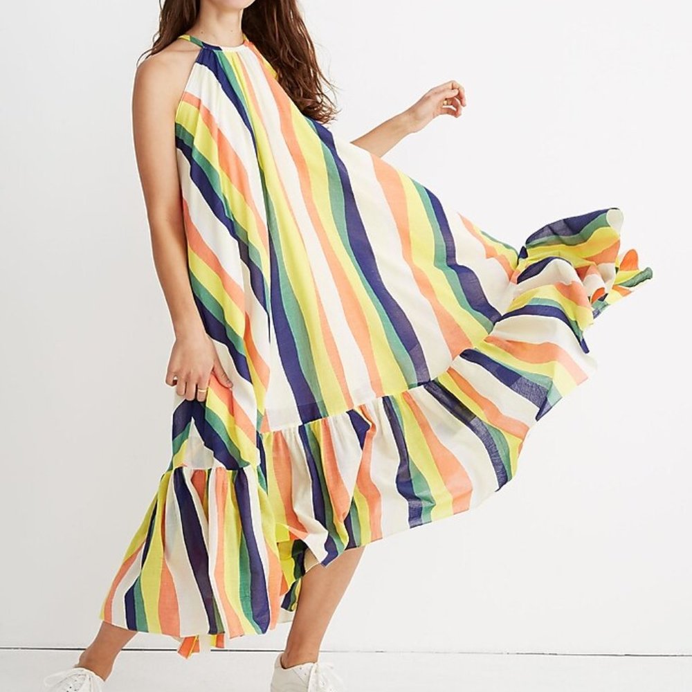 WHIT Striped Orly Dress
